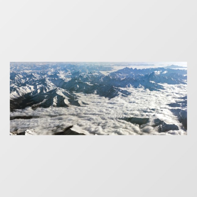 Himalaya mountains under clouds - Tibet (Sheet)