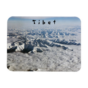 Himalaya mountains under clouds - Tibet Magnet