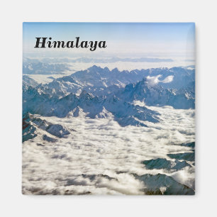 Himalaya mountains under clouds - Tibet Magnet