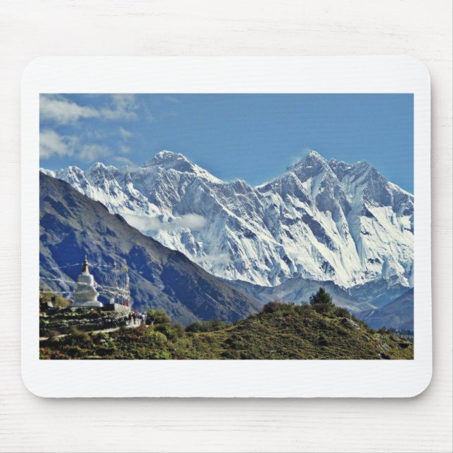 HIMALAYA - One of 1000 views from NEPAL Mouse Pad (Front)