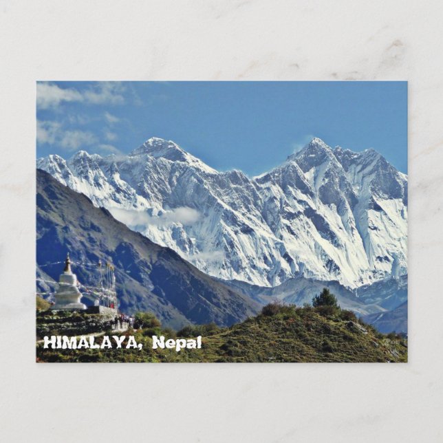HIMALAYA - One of 1000 views from NEPAL Postcard (Front)