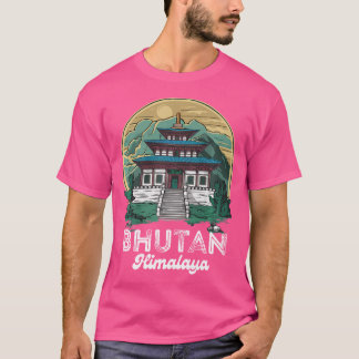 Himalaya Temple Bhutan Costume Hiking Bhutanese Ou T-Shirt
