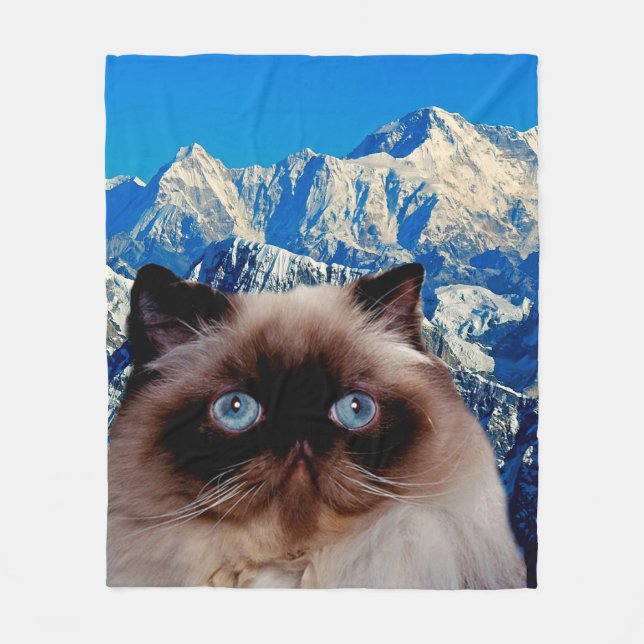 Himalayan Cat Fleece Blanket (Front)