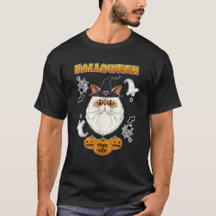Himalayan Cat  I Happy Halloween T-Shirt