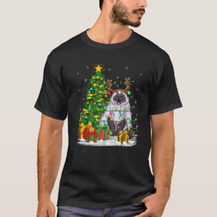 Himalayan Cat Lover Xmas Lighting Himalayan Cat Ch T-Shirt