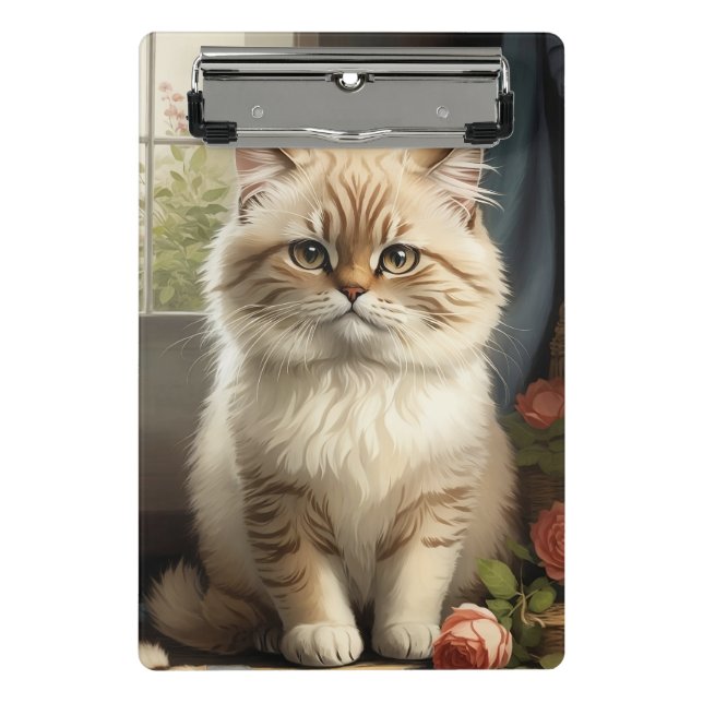 Himalayan Cat Mini Clipboard (Front)