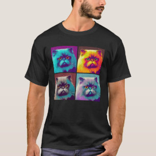 Himalayan Cat Pop Illustration Colourful Animal  3 T-Shirt