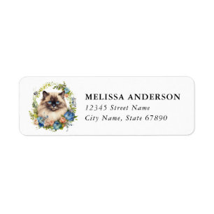Himalayan Cat Return Address Labels