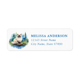 Himalayan Cat Return Address Labels