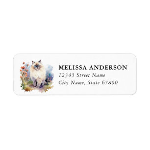 Himalayan Cat Return Address Labels
