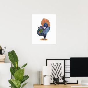 Himalayan Monal Pheasant Bird Art Print
