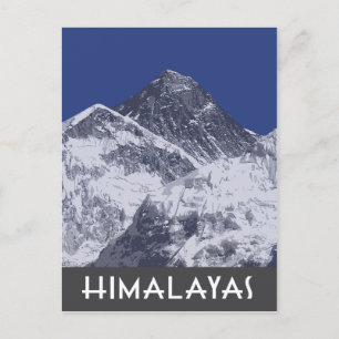 Himalayas artistic photo illustration postcard