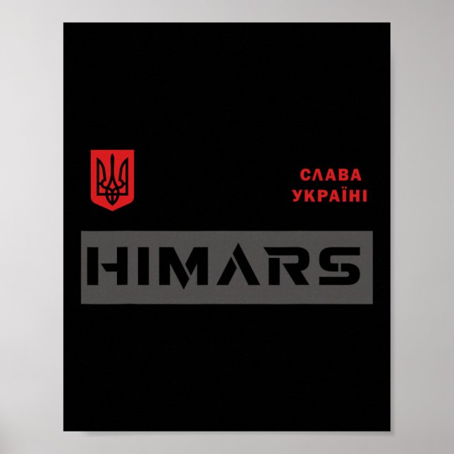 Himars System Military Army Glory To Ukraine  Poster (Front)