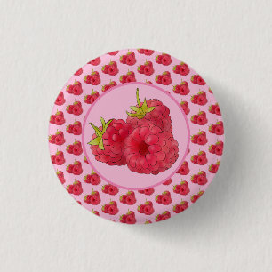 Himbeeren  3 cm round badge