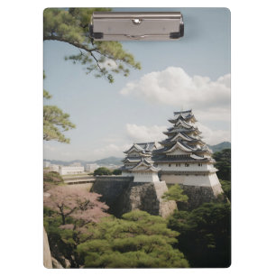 Himeji Castle Majestic Fortress Japanese History Clipboard