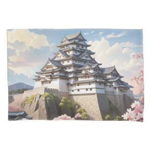Himeji Castle Majestic Fortress Japanese History Pillowcase