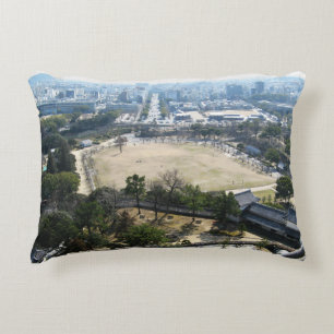 Himeji, Japan (View from atop castle) Decorative Cushion