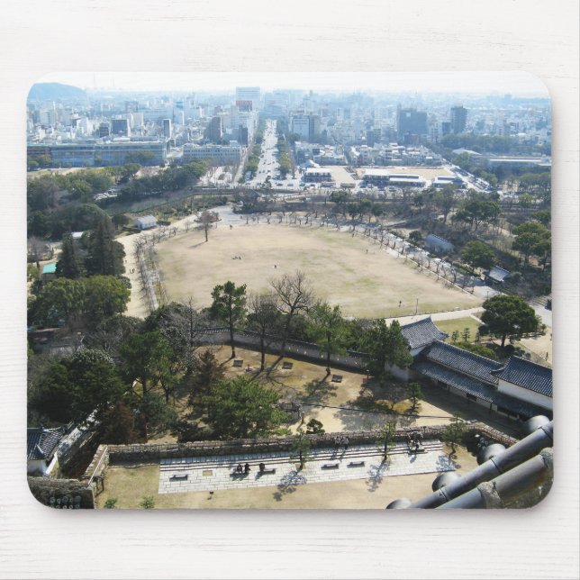 Himeji, Japan (View from atop castle) Mouse Pad (Front)