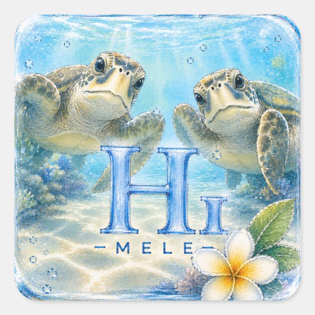 HIMELE Little Hawaiʻi Sticker — Honu (Front)