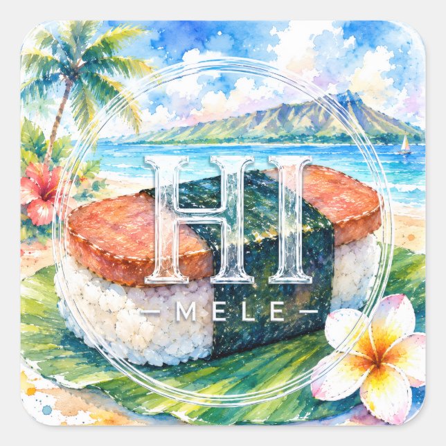 HIMELE Little Hawaiʻi Sticker — Musubi (Front)