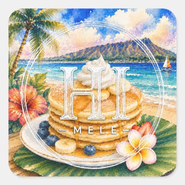 HIMELE Little Hawaiʻi Sticker — Pancake (Front)