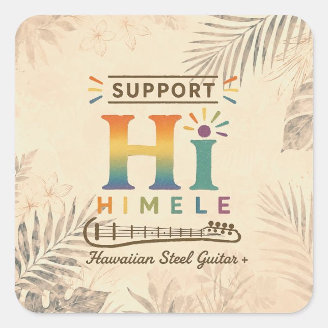 HIMELE Little Hawaiʻi Sticker — Support HIMELE (Front)