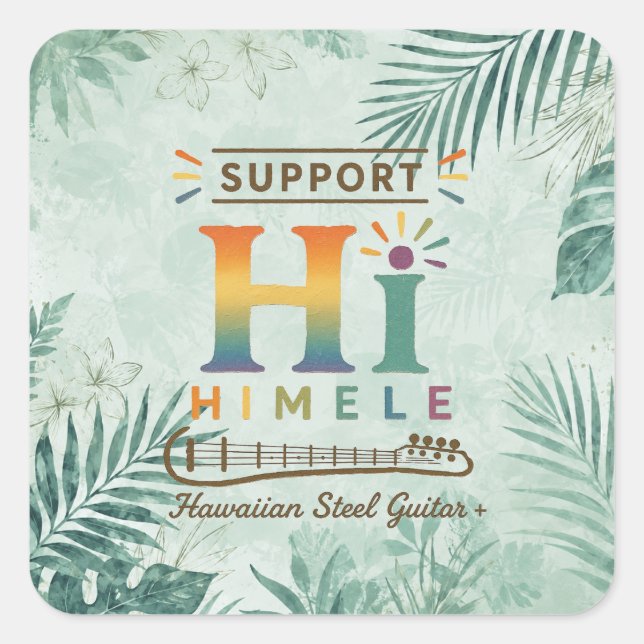 HIMELE Little Hawaiʻi Sticker — Support HIMELE (Front)