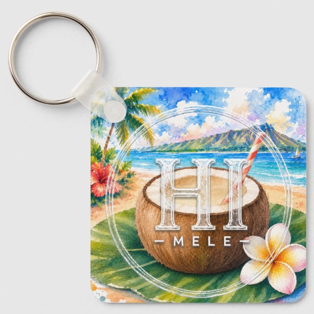 HIMELE Signature Keychain Collection – Coconut  (Front)