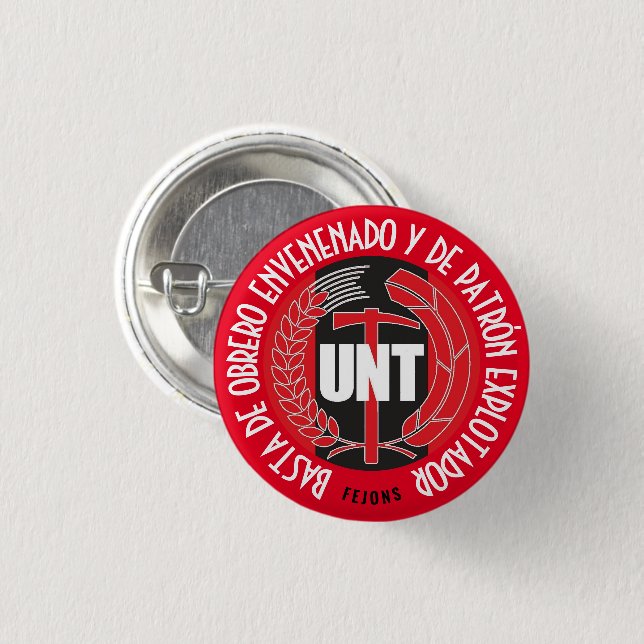 Himno del trabajo 3 cm round badge (Front & Back)