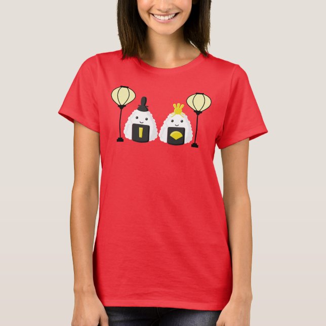 Hina Matsuri Onigiri T-Shirt (Front)