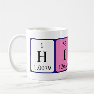 Hinata periodic table name mug