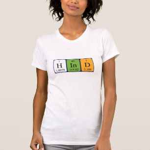 Hind periodic table name shirt