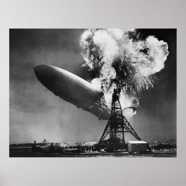 Hindenburg Airship Disaster, Luftschiff Zeppelin Poster (Front)