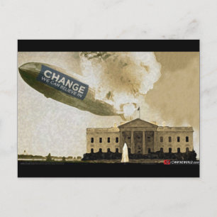 Hindenburg CHANGE Postcard