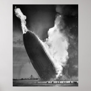 Hindenburg Disaster poster 16"x20".