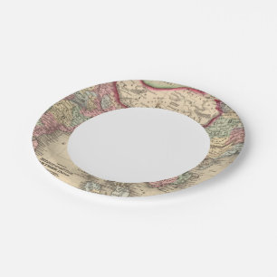 Hindoostan, Farther India, China, Tibet Paper Plate
