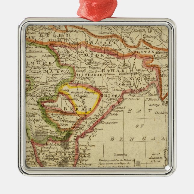 Hindoostan or India Metal Tree Decoration (Front)