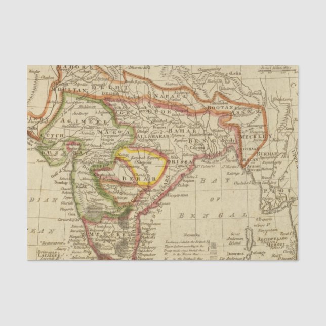 Hindoostan or India Tissue Paper (Front)