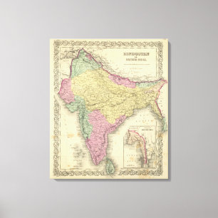 Hindostan Or British India 2 Canvas Print