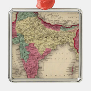 Hindostan Or British India Metal Tree Decoration