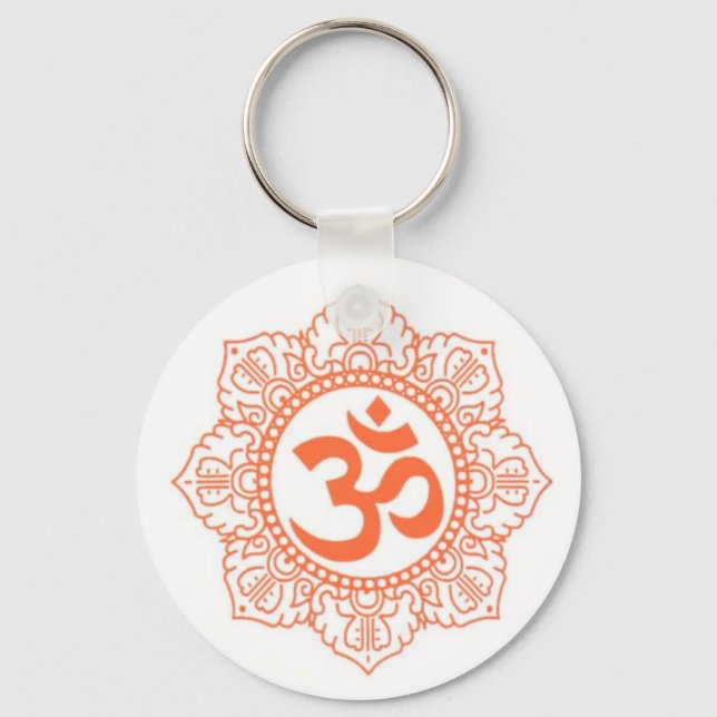 HINDU - BUDDHA SYMBOLS OM,OHM KEY RING (Front)