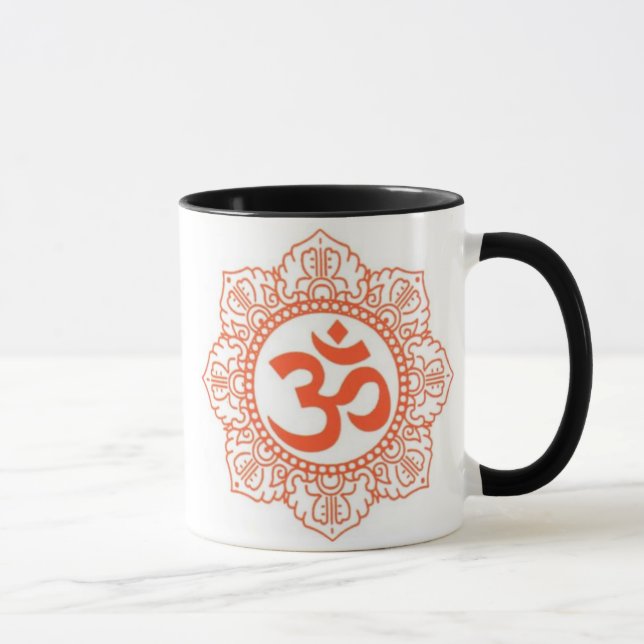 HINDU - BUDDHA SYMBOLS OM,OHM MUG (Right)