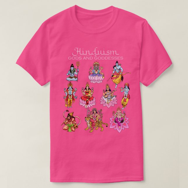 Hindu deities T-Shirt (Design Front)
