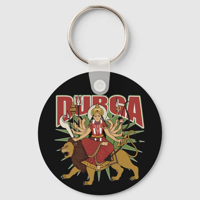Hindu Durga Key Ring (Front)