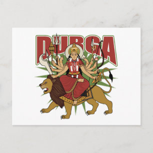 Hindu Durga Postcard