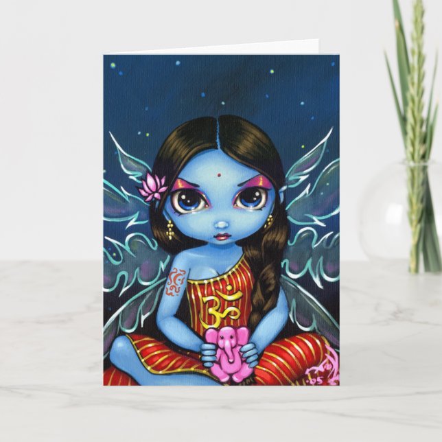 "Hindu Fairy" Greeting Card (Front)