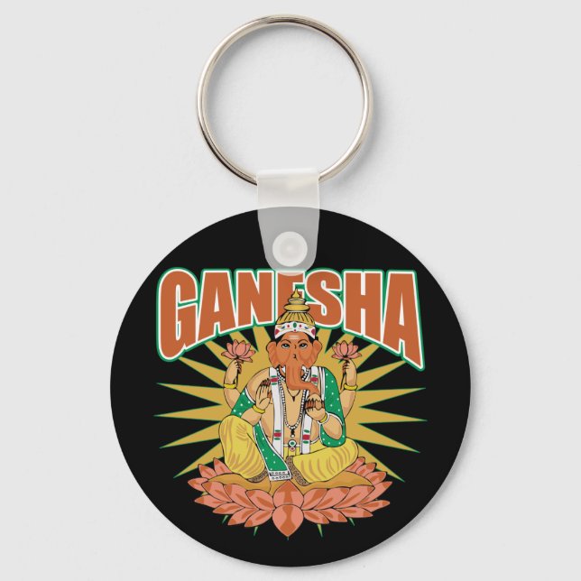 Hindu Ganesha Key Ring (Front)