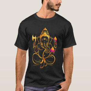 Hindu Ganesha Puja Elephant God India Meditation Y T-Shirt