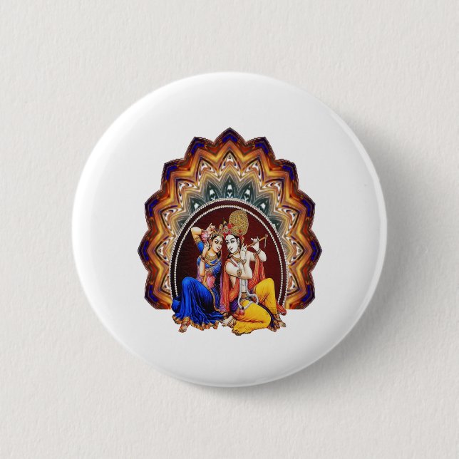Hindu Gathering 6 Cm Round Badge (Front)