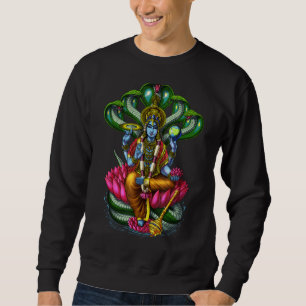 Hindu God Vishnu Hinduism Mythology Deity Spiritua Sweatshirt